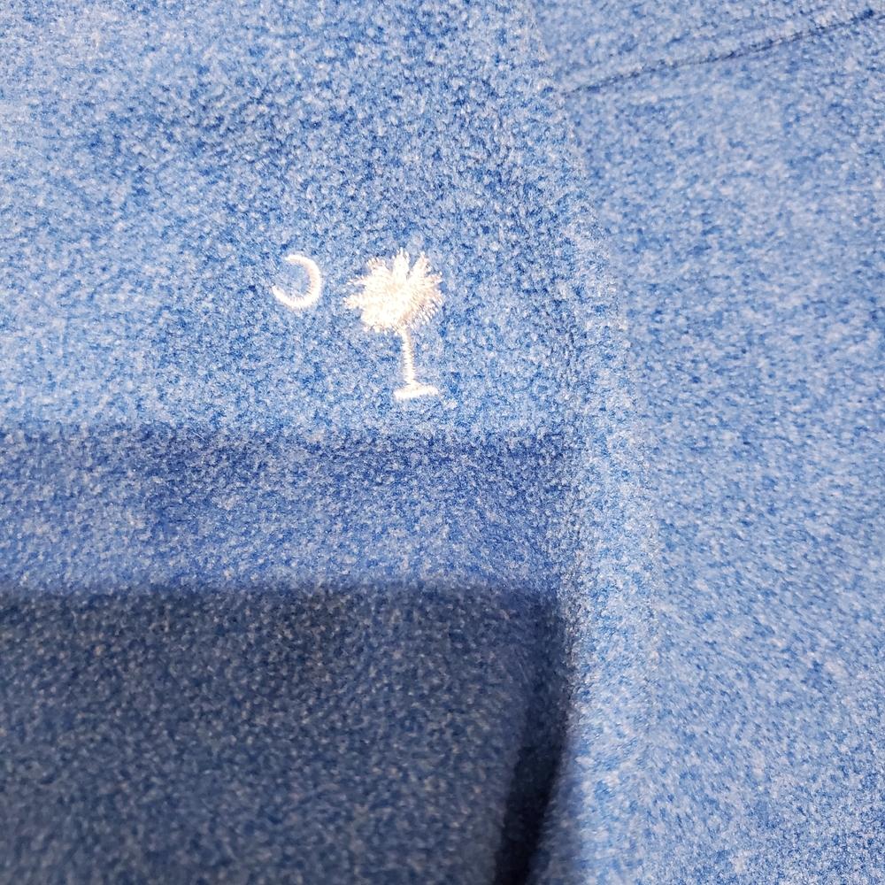Columbia PFG Fleece Pullover Women Blue Pink Snap Neck Palmetto South Carolina S - Picture 5 of 8
